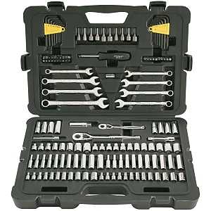 STANLEY COLORmaxx Series STMT71653 Mechanics Tool Set, 145-Piece, Chrome Vanadium Steel, Chrome, Silver