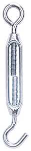 ProSource LR335 Turnbuckle, 7/32 in Thread, Hook, Eye, 6-1/2 in L Take-Up, Aluminum, Pack of 10
