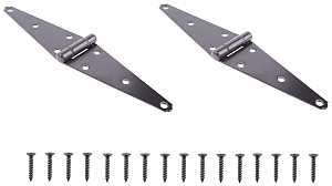 ProSource HSH-B06-C2PS Strap Hinge, 2.6 mm Thick Leaf, 6 in, Steel, 180 Range of Motion