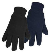 GLOVES LINED NAVY FLEECE LARGE