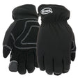 Boss Arctik B95261-XL Work Gloves, Men's, XL, Wing Thumb, Slip-On Cuff, Polyester/Synthetic Leather, Black