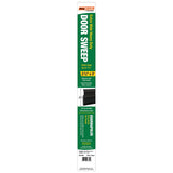 Frost King A82/36BK Door Sweep, 36 in L, 2-3/8 in W, Vinyl Flange, Aluminum Insert