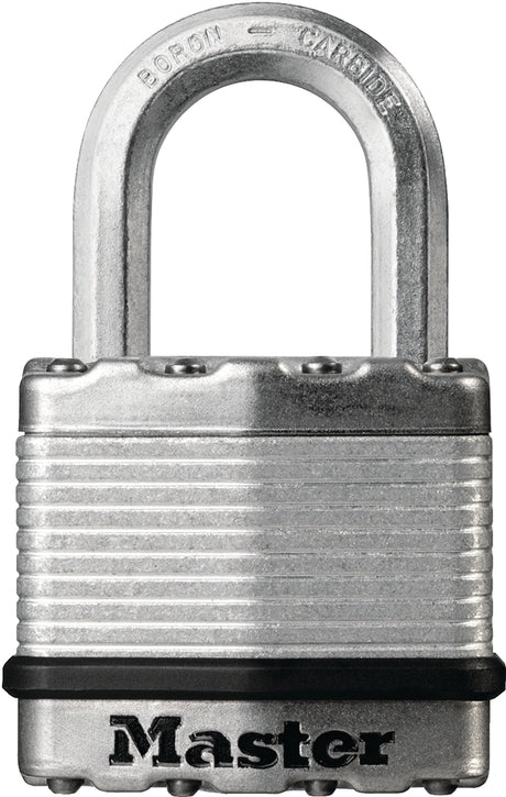 Master Lock Magnum Series M1BLCDHC Padlock, Different Key, 5/16 in Dia Shackle, Boron Carbide Shackle, Steel Body