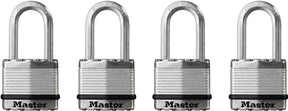 Master Lock Magnum Series M1BLCQLFHC Padlock, Alike Key, 5/16 in Dia Shackle, Boron Carbide Shackle, Steel Body