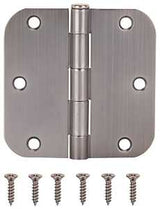 ProSource 20347ANX Door Hinge, Steel, Antique Nickel, Loose Pin, 180 deg Range of Motion, Screw Mounting