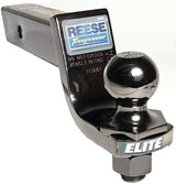 Reese Towpower 7039300 Ball Mount, 2 in Dia Hitch Ball, Steel, Black Nickel