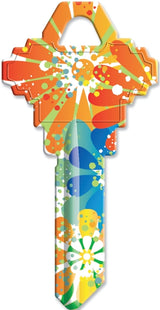 Hy-Ko 16010SC1-14 Key Blank, Painted, For: Baldwin Locks, Schlage SC1 Keyways, Pack of 10