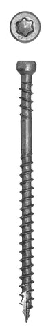 GRK Fasteners PHEINOX Series 36101 Screw, 2-1/2 in L, W-Cut Thread, Recessed Star Drive, Zip-Tip Point, Steel, 365 PK