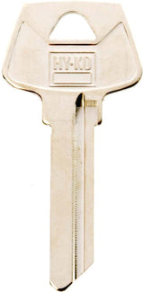 Hy-Ko 11010S23 Key Blank, Brass, Nickel, For: Sargent Cabinet, House Locks and Padlocks, S23 Key Number, Pack of 10