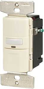 Eaton Wiring Devices OS310U-LA-K Motion Sensor Switch with Nightlight and LED, 8.3 A, Motion Sensor, 120 V, 1-Pole