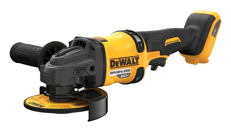 DEWALT FLEXVOLT Series DCG418B Brushless Grinder with Kickback Brake, Tool Only, 60 V, 5/8-11 Spindle, 9000 rpm Speed