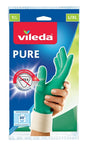 Vileda 137552 Gloves, L/XL, Cotton/Nitrile, Blue