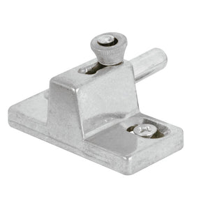Prime-Line U 9866 Door Slide Bolt Lock, Aluminum, Aluminum, 1-3/8 to 1-3/4 in Thick Door