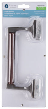 Boston Harbor 756-35-07 Paper Holder, Aluminum/Zinc, Venetian Bronze, Wall Mounting