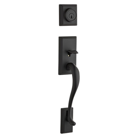 Kwikset Signature Series 800HE LIP 514 SMT Exterior Handleset with Deadbolt, Knob, 17-7/16 in H