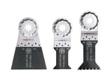 Fein StarlockPlus 1-3/8 1-3/4 2-9/16 in. X 3.8 in. L Bi-Metal E-Cut Saw Blade Set 3 pk