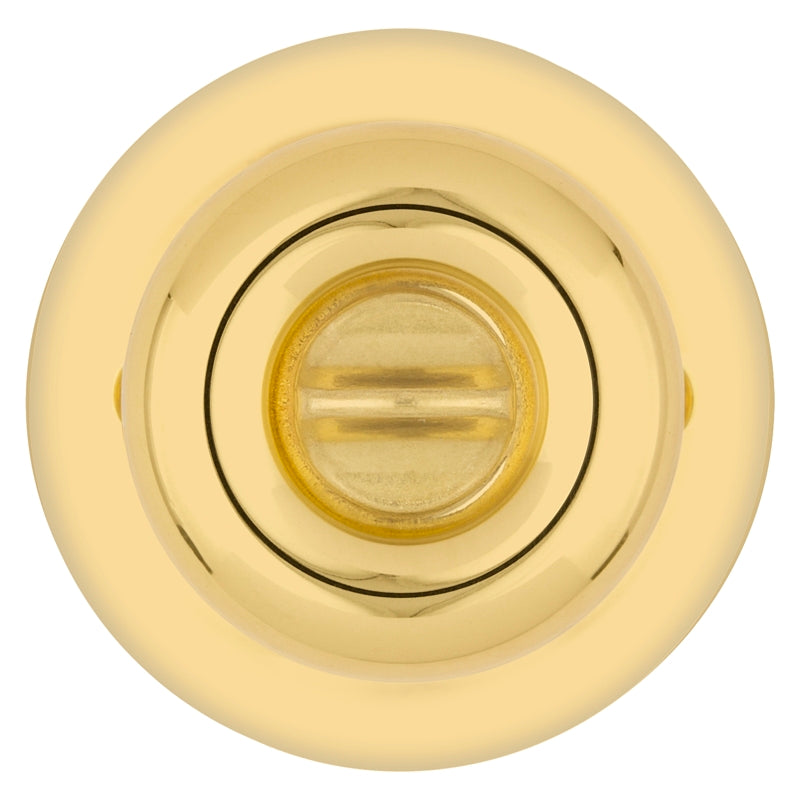Kwikset 400T 3CP6K6 Entry Knob, Knob Handle, Polished Brass, K6 Keyway, 3 Grade