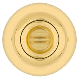 Kwikset 400T 3CP6K6 Entry Knob, Knob Handle, Polished Brass, K6 Keyway, 3 Grade