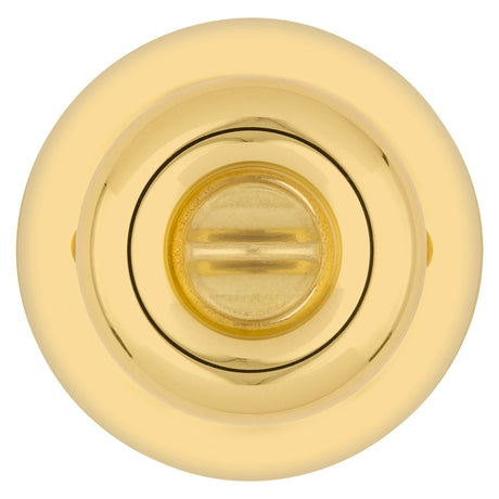Kwikset 400T 3CP6K6 Entry Knob, Knob Handle, Polished Brass, K6 Keyway, 3 Grade
