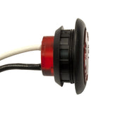 PM V171R Side Marker/Clearance Light, Round, 1.06 in W, 0.51 in H, 9 to 16 V, LED Lamp, Red Lens, Grommet