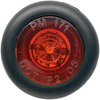 PM V171R Side Marker/Clearance Light, Round, 1.06 in W, 0.51 in H, 9 to 16 V, LED Lamp, Red Lens, Grommet