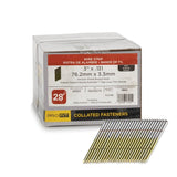 ProFIT 0629270 Framing Nail, 3 in L, 11 ga, Brite, Offset Round Head, Smooth Shank