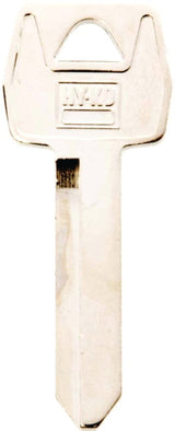Hy-Ko 11010H51 Key Blank, Brass, Nickel, For: Ford, Lincoln, Mercury Vehicles, H51 Key Number, Pack of 10