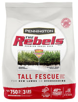 Pennington 100543728 Grass Seed, 3 lb Bag, 750 sq-ft Coverage Area, Tall Fescue, 2/PK