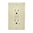 Leviton SmartlockPro 15 amps 125 V Duplex Light Almond AFCI/GFCI Dual Function Outlet 5-15R 1 pk