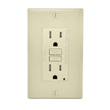 Leviton SmartlockPro 15 amps 125 V Duplex Light Almond AFCI/GFCI Dual Function Outlet 5-15R 1 pk