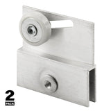 Prime-Line M 6054 Top Bracket, Sliding, Aluminum, Chrome-Plated, For: Frameless Shower Doors