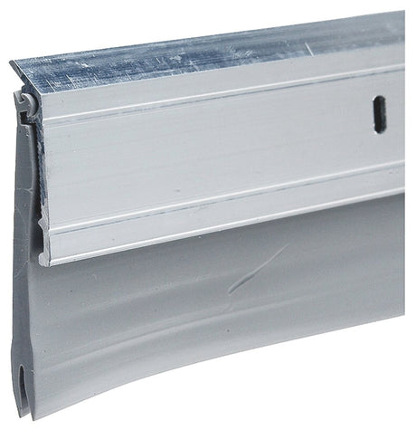 Frost King A62/36W Door Sweep, 36 in L, 2 in W, Aluminum Flange, White Insert Color, Vinyl Insert