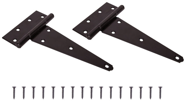 ProSource HTH-B08-C2PS T-Hinge, Steel, Black, Fixed Pin, 180 deg Range ...