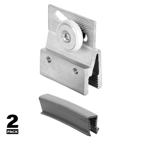 Prime-Line M 6145 Top Bracket Roller Assembly, Aluminum, For: Frameless Shower Doors