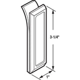Prime-Line M 6102 Medicine Cabinet Pull, 3-1/4 in L Handle, Acrylic