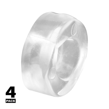 Prime-Line M 6119 Anti-Slam Bumper, Sliding, Vinyl, Clear, For: Shower/Tub Enclosure Glass Door Panels