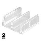 Prime-Line M 6059 Bottom Guide, Sliding, Plastic, Clear, For: Shower/Tub Enclosure Doors and Multiple Doors