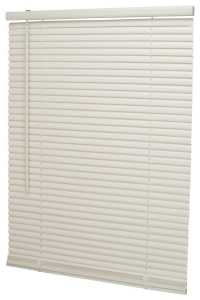 Simple Spaces PVCMB-3AA Blind, 64 in L, 27 in W, Vinyl, Alabaster