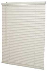 Simple Spaces PVCMB-3AA Blind, 64 in L, 27 in W, Vinyl, Alabaster