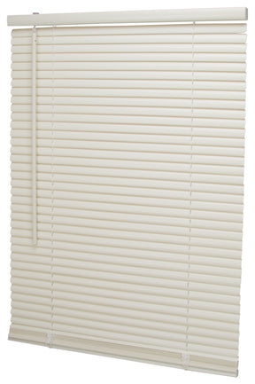 Simple Spaces PVCMB-3AA Blind, 64 in L, 27 in W, Vinyl, Alabaster