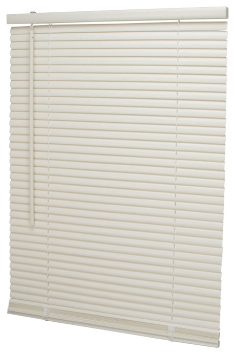 Simple Spaces PVCMB-3AA Blind, 64 in L, 27 in W, Vinyl, Alabaster