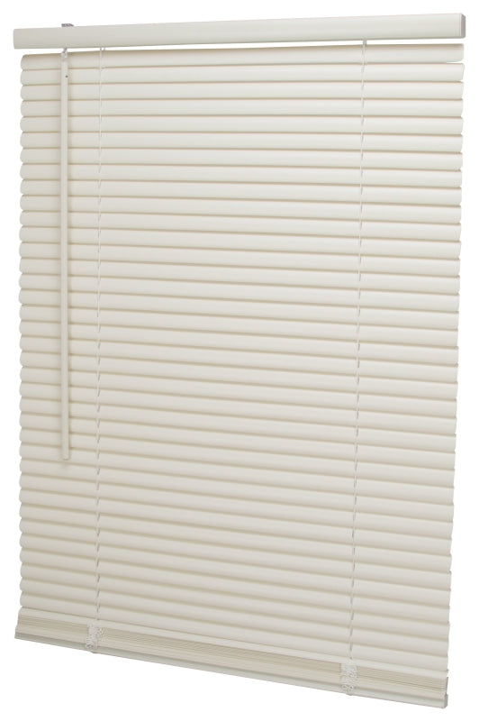 Simple Spaces PVCMB-3AA Blind, 64 in L, 27 in W, Vinyl, Alabaster