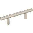 KasaWare K2943SN-6 Cabinet Pull, Satin Nickel, 5-3/8 in L Handle, 1-3/8 in Projection, Steel, 6/PK