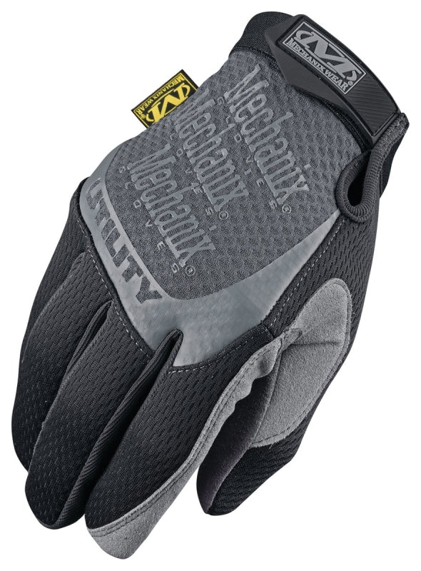 Mechanix Wear H15-05-009 Work Gloves, Men's, M, 9 in L, Reinforced Thumb, Hook-and-Loop Cuff, Synthetic Leather, Black