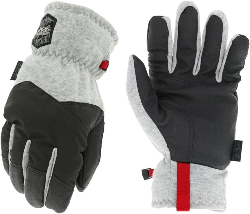 Mechanix Wear ColdWork Guide Series CWKG-58-009 Winter Gloves, Men's, M, 12-1/8 in L, Elastic Cuff, Fleece, Black/Gray