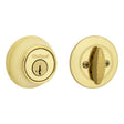 Kwikset 660 Series 660 3 SMT 6AL STR KP Deadbolt, 3 Grade, Keyed Key, Zinc, Polished Brass, 2-3/8, 2-3/4 in Backset