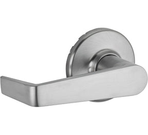 Kwikset Signature Series 788KNL 26D Half Inactive Dummy Lever, Pushbutton Lock, Satin Chrome, Zinc, Residential, 2 Grade