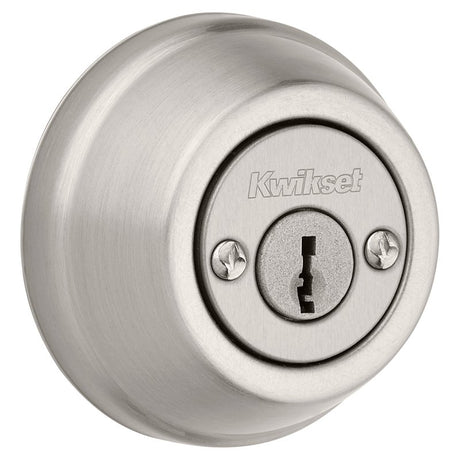 Kwikset Signature Series 785 15 6AL STRKP K3 Deadbolt, 2 Grade, Keyed Key, Zinc, Satin Nickel, 2-3/8 to 2-3/4 in Backset