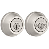 Kwikset Signature Series 785 15 6AL STRKP K3 Deadbolt, 2 Grade, Keyed Key, Zinc, Satin Nickel, 2-3/8 to 2-3/4 in Backset