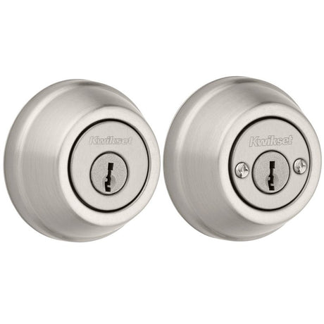 Kwikset Signature Series 785 15 6AL STRKP K3 Deadbolt, 2 Grade, Keyed Key, Zinc, Satin Nickel, 2-3/8 to 2-3/4 in Backset